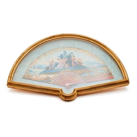 19th Century Continental Painted Fan