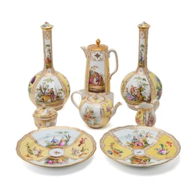 Collection Meissen and Other Porcelain Table Articles