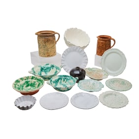 Collection of Majolica and Faience Pottery