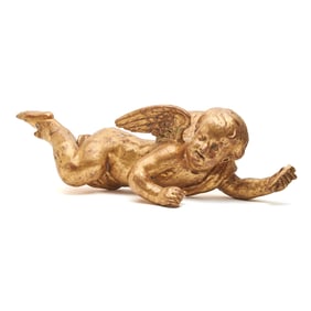 Baroque Giltwood Putto