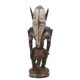 Sepik River Papua New Guinea Carved Wood Male Figure