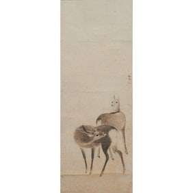 Attributed to MORI SOSEN (1747-1821): 'Deer'