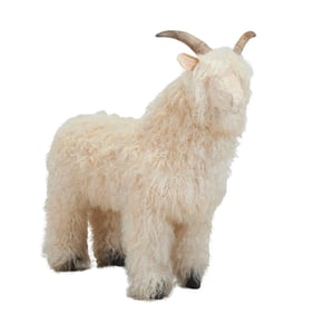 Standing Long Haired Goat Figure