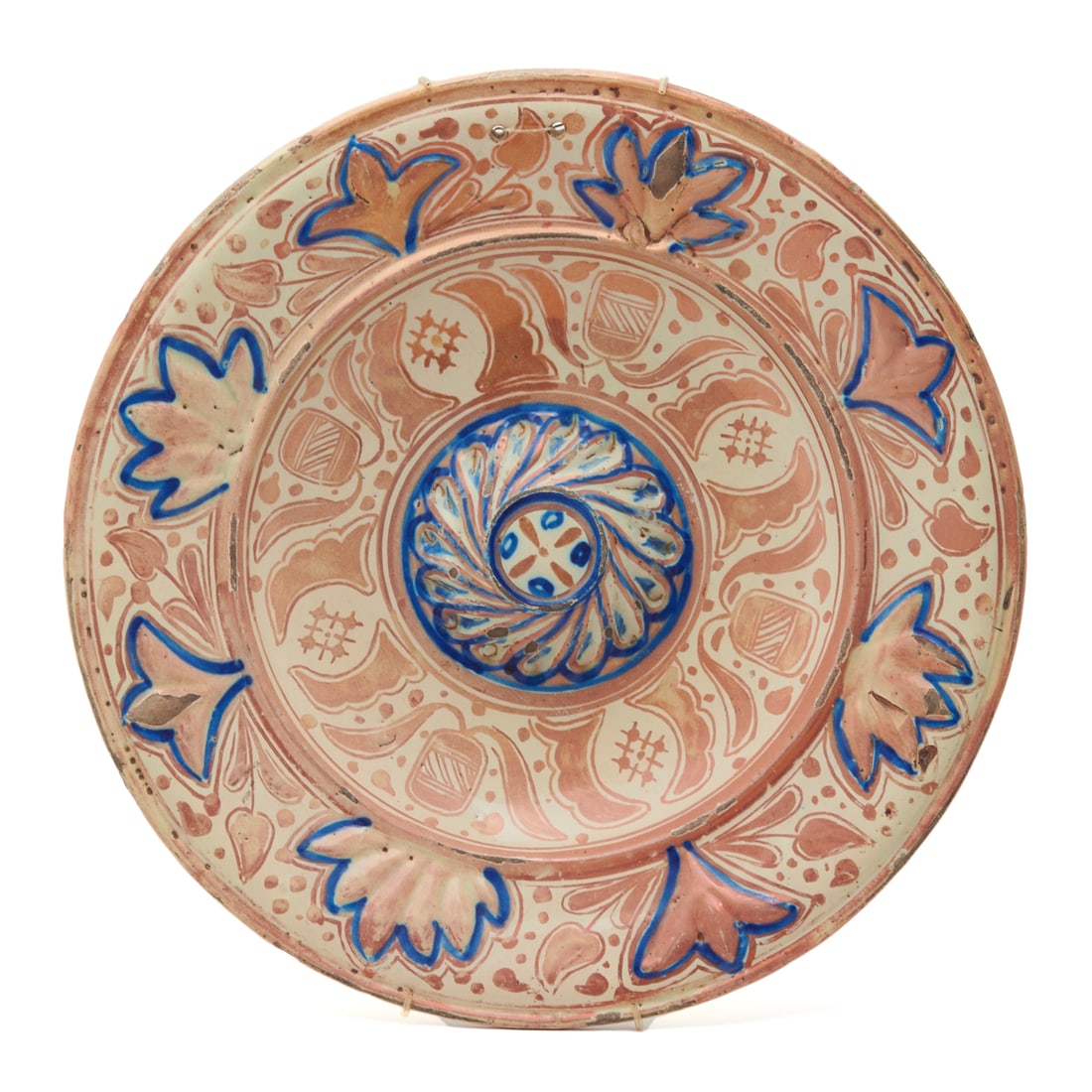 Hispano Moresque Polychrome Lusterware Charger (1 of 3)