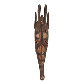 Large Painted African Mask, Likely Bobo People