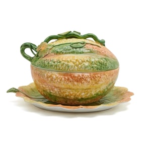 Mottahedeh for Christian Dior Majolica Melon Tureen