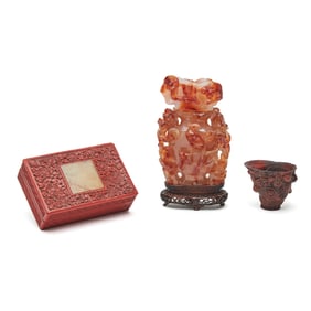 Chinese Carved Decorative Vessels