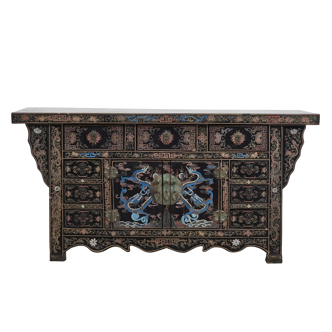 Chinese Lacquered Altar Cabinet (1 of 5)
