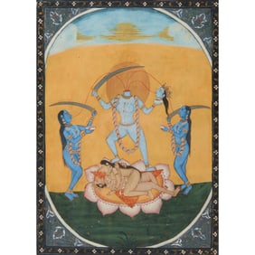Indian Painted Miniature, Chinnamasta
