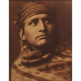 Edward S. Curtis, Chief of the Desert, orotone