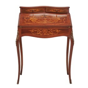 Louis XV Style Marquetry Bureau de Dame