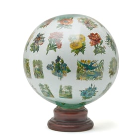 Victorian Potichomania Large Globe
