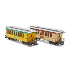 Two LGB G-Scale Disney Model Train Carriages