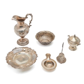 Collection of Silver Table Articles Including Sterling