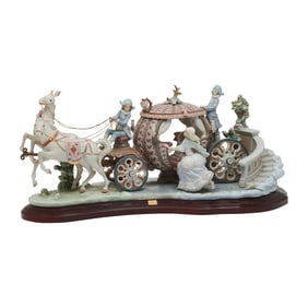 Lladro Porcelain "At the Stroke of 12" Figural Group