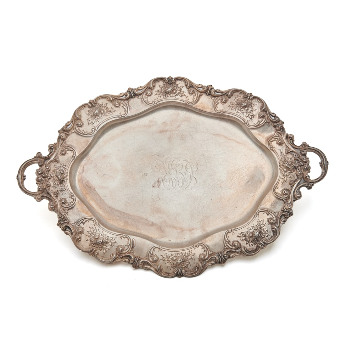 Redlich & Co. Sterling Silver Chased Tray (1 of 4)