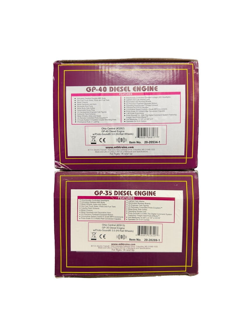 Mth 20-20534-1 GP-40, 20-20289-1 GP-35 Diesel Engines (1 of 1)