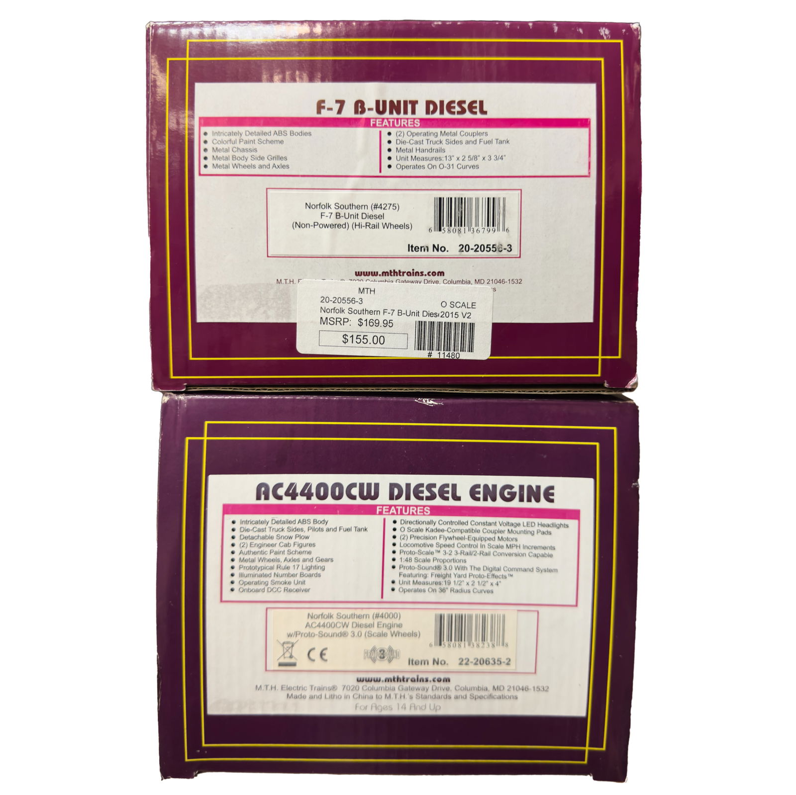 Mth 22-20635-2, 20-20558-3 S7 Diesel Engines (1 of 1)