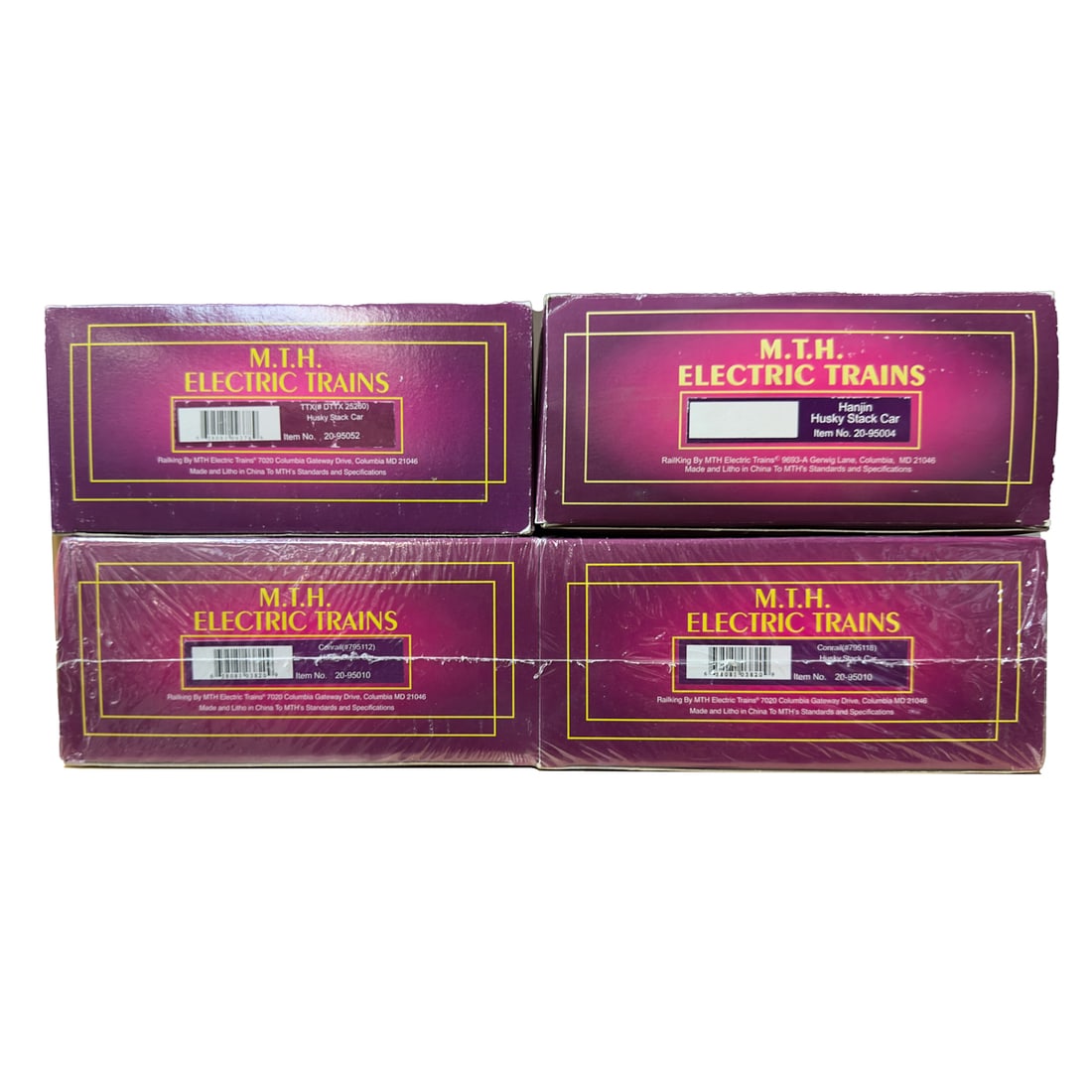 MTH 20-95004, 20-95010, 20-95052, Husky Stacks Cars (1 of 1)