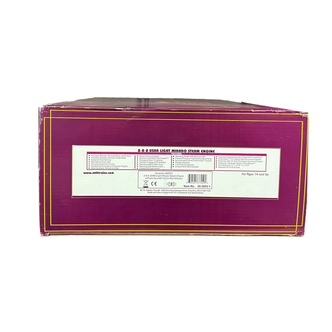 MTH 20-3655-1 USRA  2-8-2 Makado Steam Engine (1 of 1)