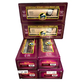 Six Assorted MTH Train Cars