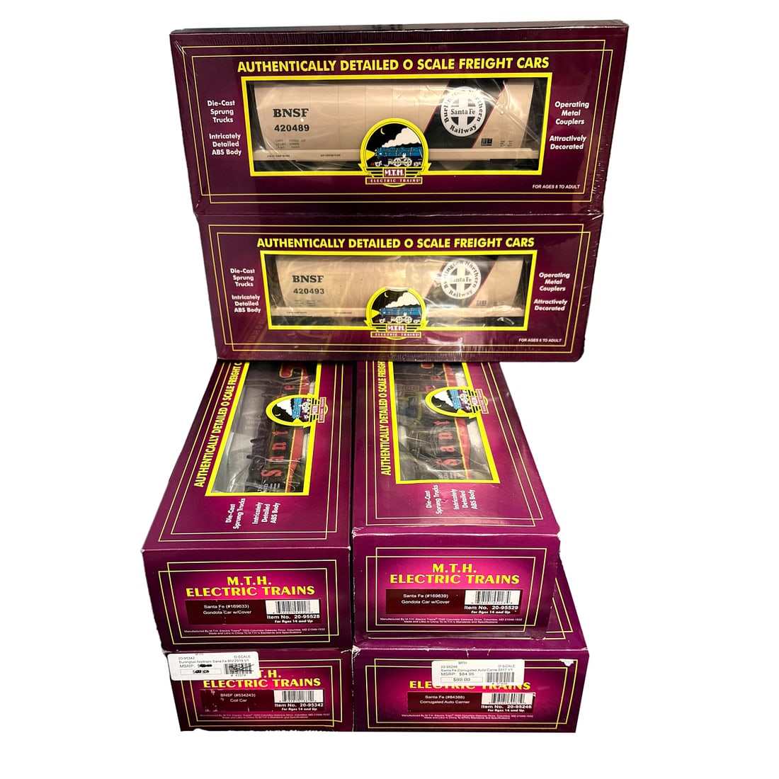 Six Assorted MTH Train Cars (1 of 1)