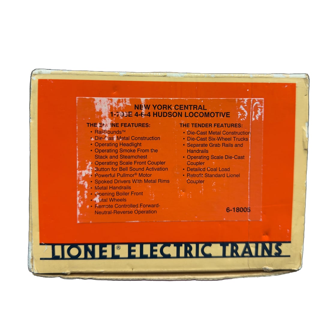 Lionel 6-18005 New York Central 4-6-4 Locomotive (1 of 1)