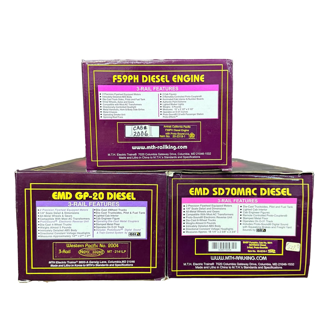 Three MTH Diesel Engines (1 of 1)