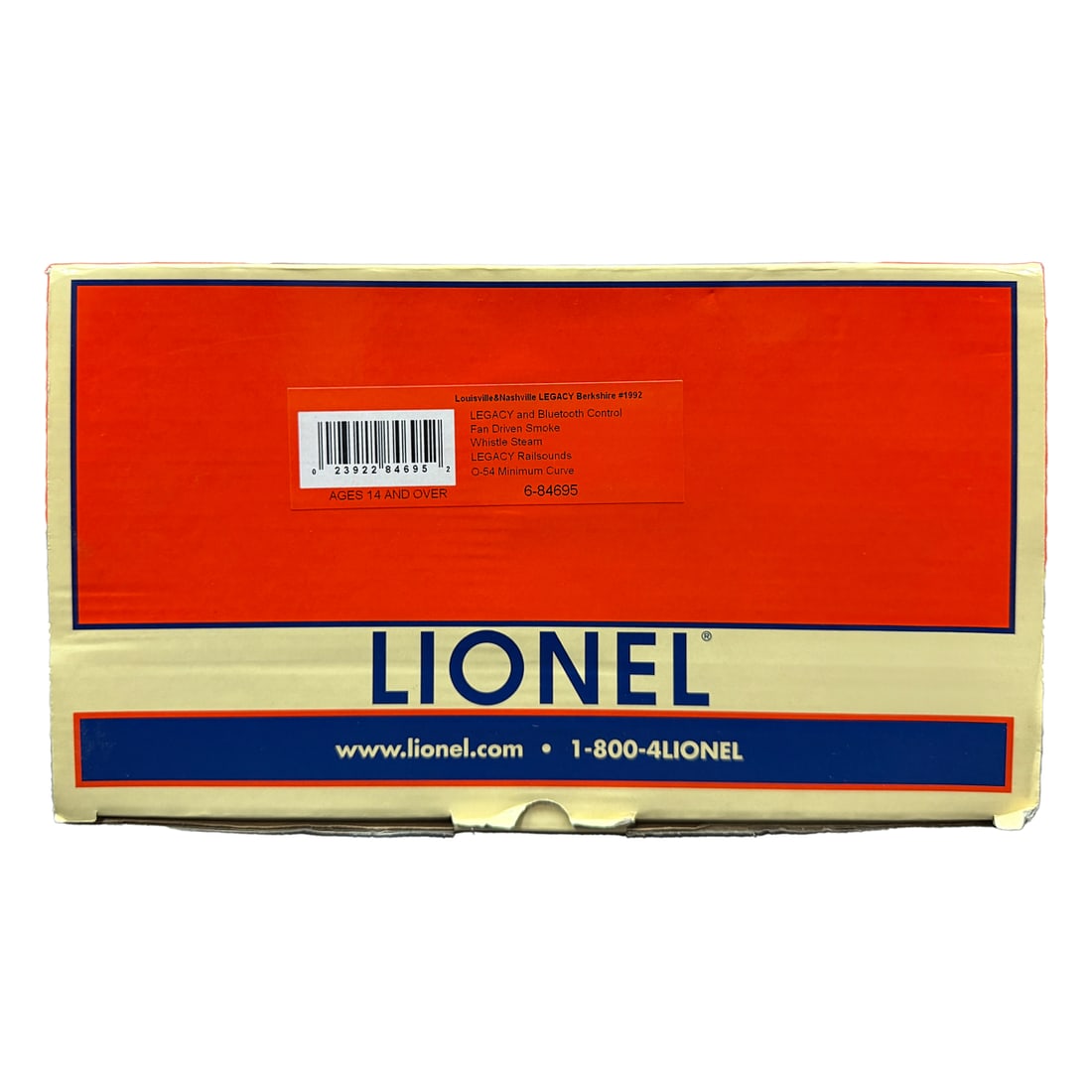 Lionel 6-84695 Louisville & Nashville Legacy Berkshire: Lionel 6-84695 Louisville & Nashville Legacy Berkshire #1992. Condition: Box with minor wear overall, some scratches and scuffs. Minor discoloration.
