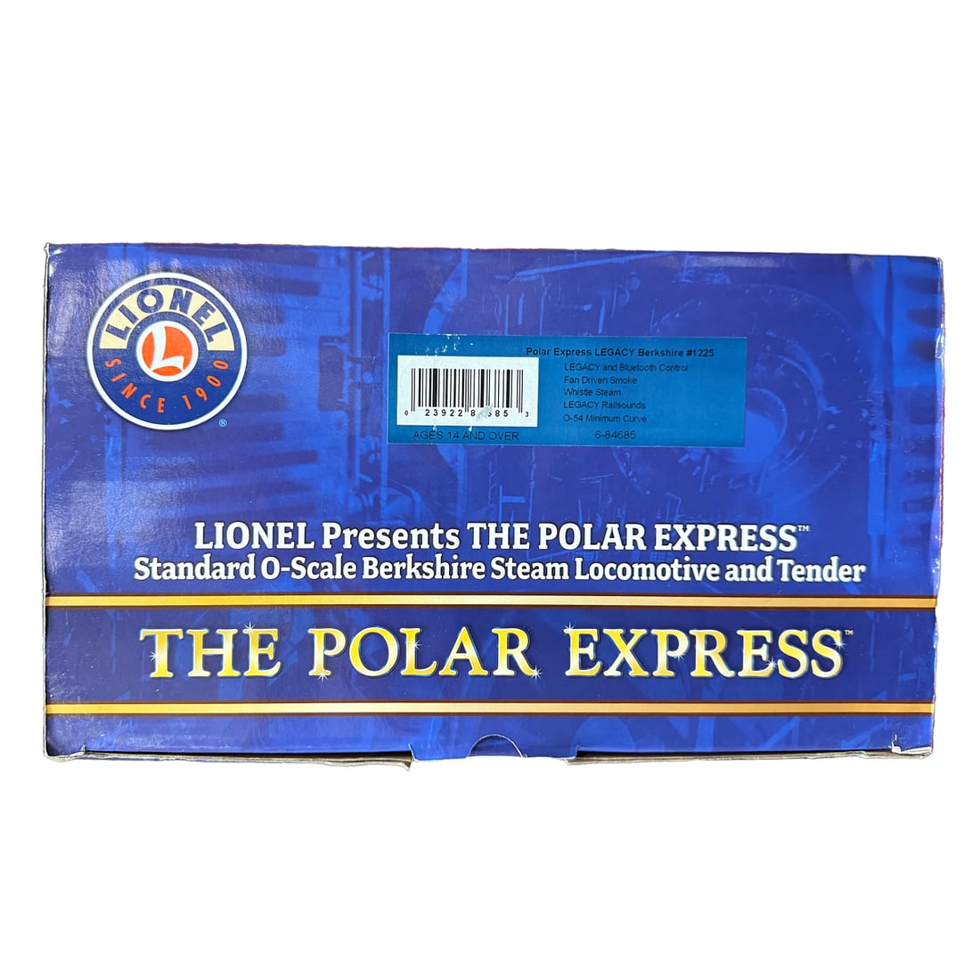 Lionel 6-84685 Polar Express Legacy Berkshire: Lionel 6-84685 Polar Express Legacy Berkshire. Condition: Box with minor wear overall, mainly to corners and edges.