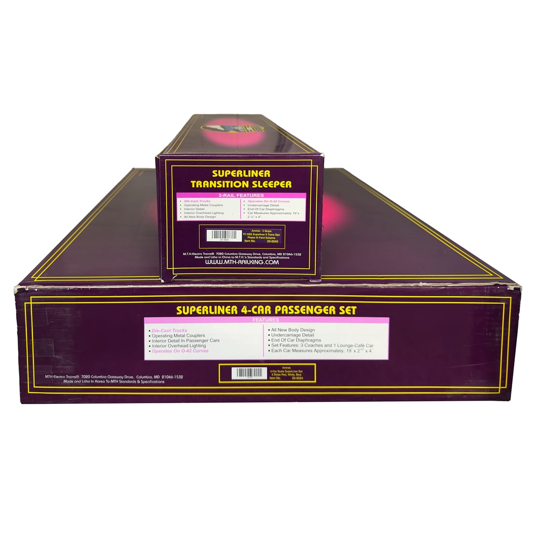 MTH 4 Car Amtrak Passenger Set and Superliner Sleeper (1 of 1)