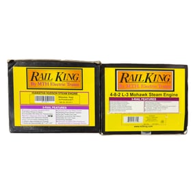 Two MTH Rail King Steam Engines