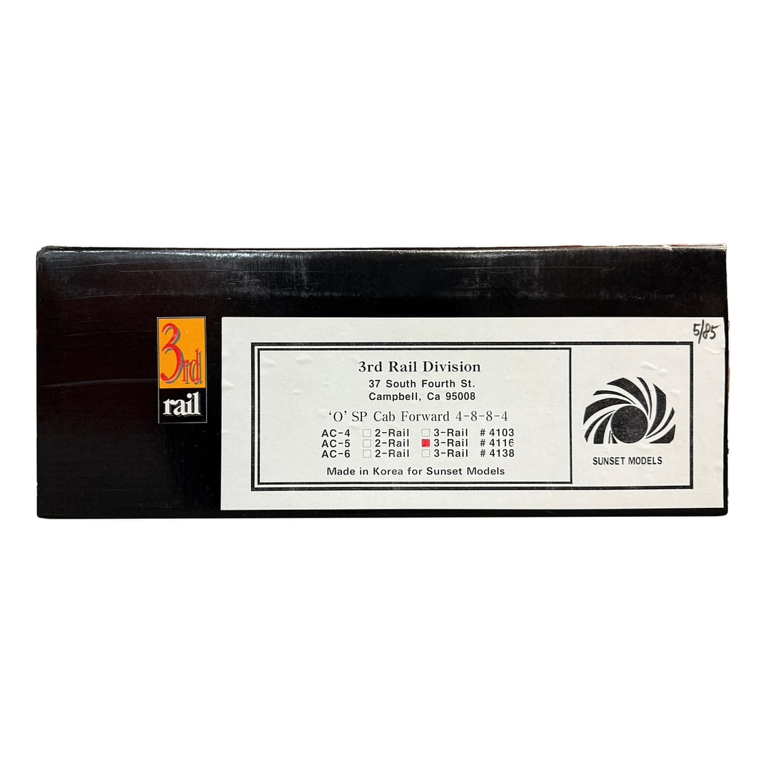 3rd Rail Brass Cab Forward Sunset Model Engine (1 of 1)