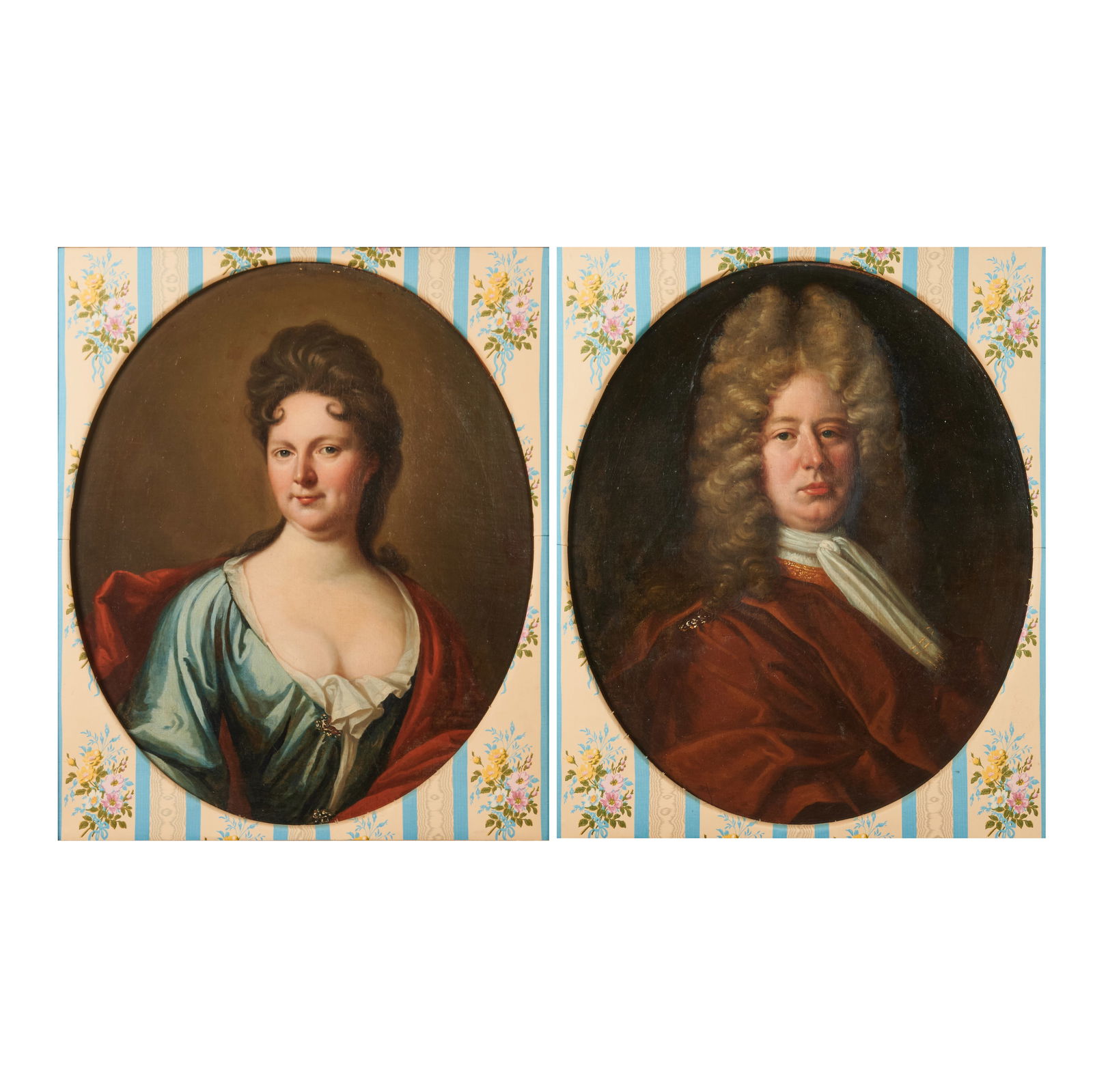 English School, Two Portraits, oils on canvases (1 of 5)