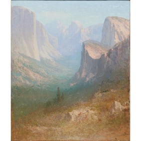 William F. Jackson, Mountain Landscape, oil on canvas