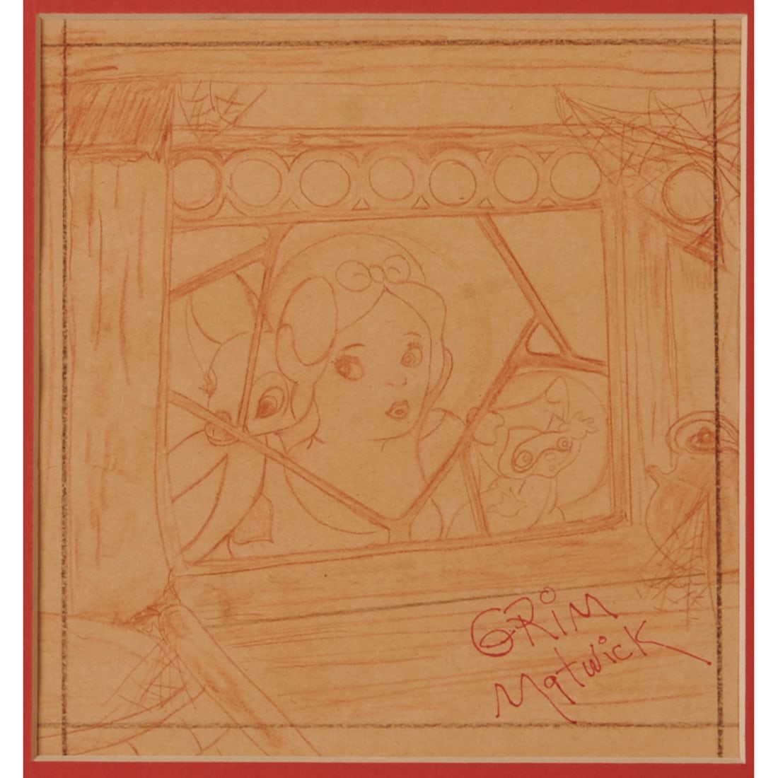 Grim Natwick, Snow White, drawing (1 of 2)
