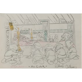 Snow White and the Seven Dwarfs, drawing