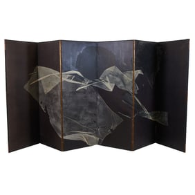 Murray Jones, mixed media on Folding Screen