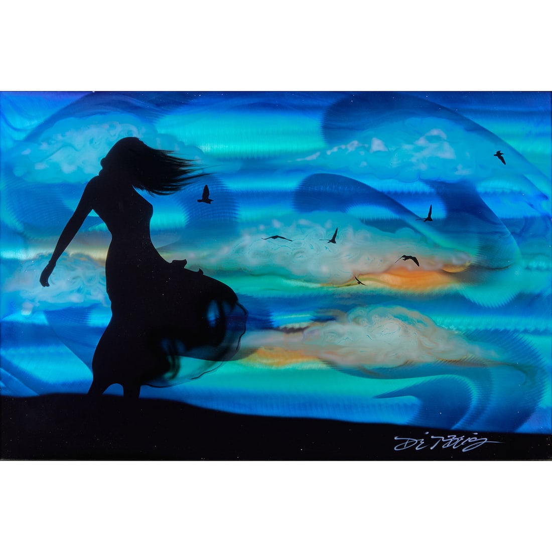 Chris Derubeis, Cool Breeze, mixed media on metal (1 of 4)