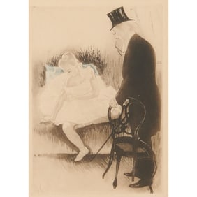 Louis Legrand, L'Inspecteur des Beaux-Arts, etching
