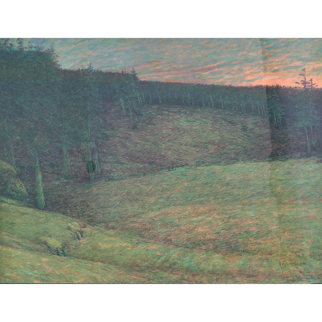 Russell Chatham, Fall Evening, lithograph (1 of 4)