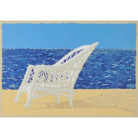 Jamie Wyeth, The Wicker Chair, lithograph