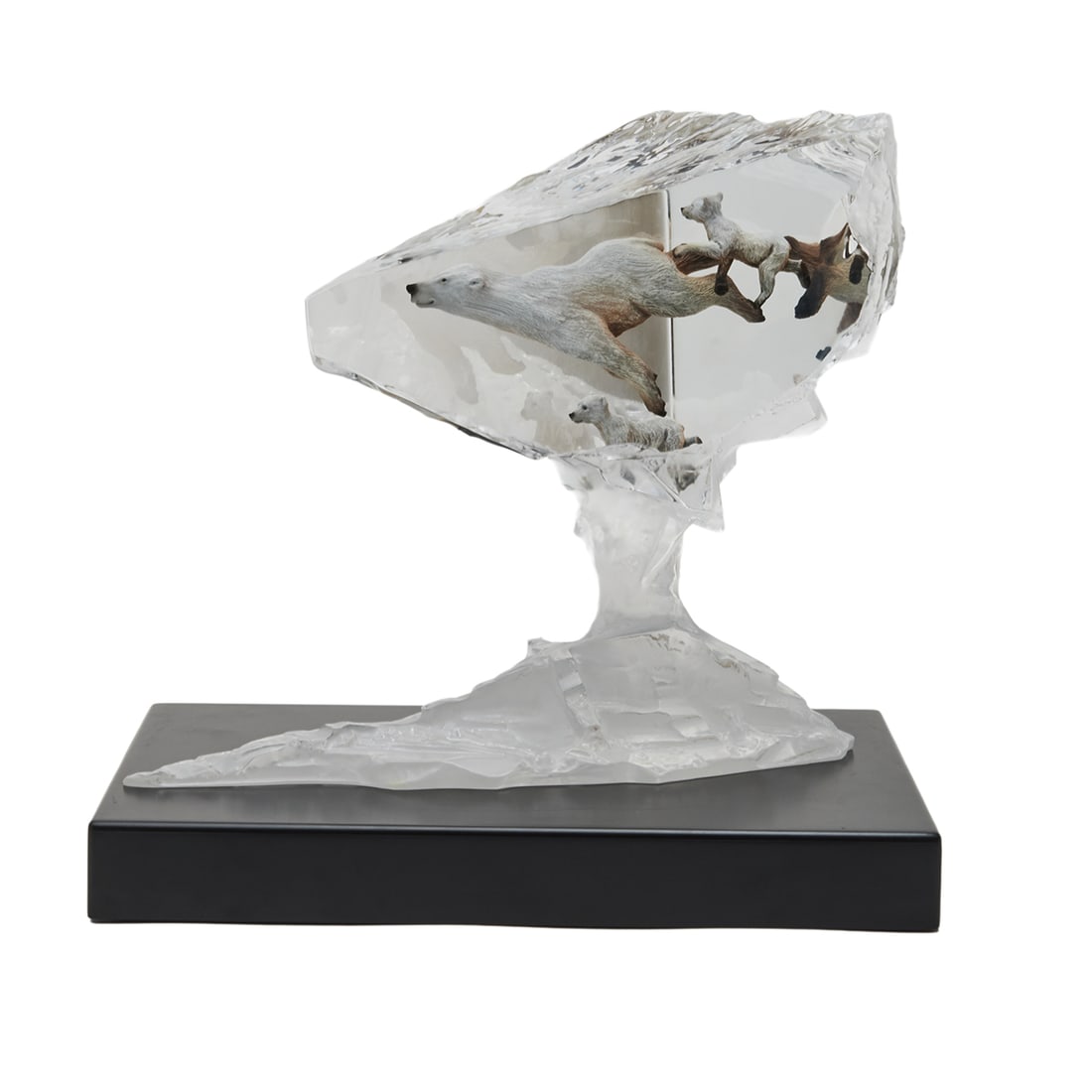 John Cuevas, Polar Sea, acrylic sculpture on light box (1 of 4)