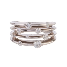 Diamond, 14k White Gold Ring.