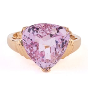 Kunzite, 14k Yellow Gold Ring.