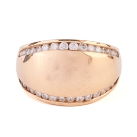 Diamond, 14k Yellow Gold Ring.
