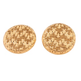 Pair of 18k Yellow Gold Cufflinks.