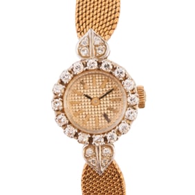 Ladies Diamond, 18k Yellow Gold Wristwatch.