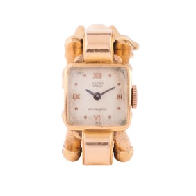 Retro Repco Watch 14k Yellow Gold Wristwatch.