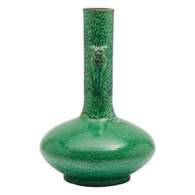 Chinese Green Glazed Bottle Vase